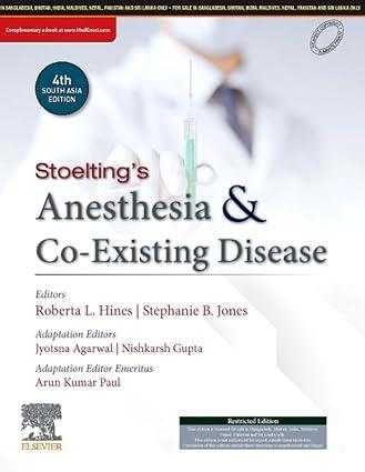 Book cover number 1 for Stoeltings Anaesthesia and Co Existing Disease written by Nishkarsh Gupta, Agarwal Jyotsna, Arun Kumar Paul published by Elsevier