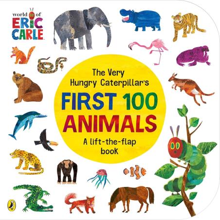Book cover number 1 for The Very Hungry Caterpillar's First 100 Animals written by Eric Carle published by Puffin