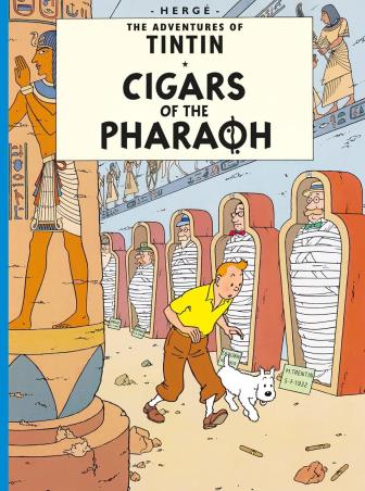 Book cover number 1 for The Adventures Of Tintin Cigers Of The Pharaoh written by Herge published by Egmont