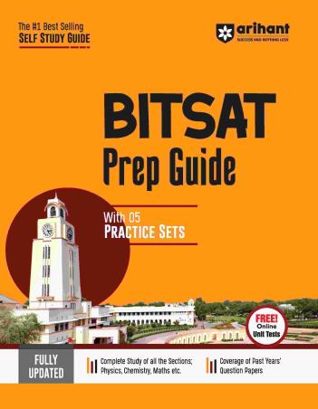 Book cover number 1 for BITSAT Prep Guide ( With 5 Practice Sets ) written by Sanjay Kumar, R. S. Mittal, Abhinav published by Arihant Prakashan