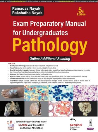 Book cover number 1 for Exam Preparatory Manual For Undergraduates Pathology written by Ramadas Nayak published by Jaypee Brothers Medical Publishers (P) Ltd.