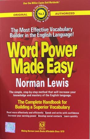 Book cover number 1 for Word Power Made Easy written by Norman Lewis published by Goyal Publishers & Distributors Pvt. Ltd.