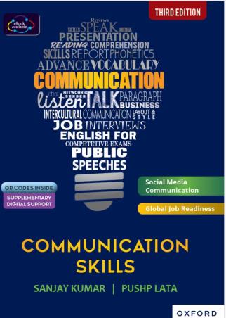 Book cover number 1 for Communication Skills written by Sanjay Kumar, Pushp Lata published by Oxford University Press