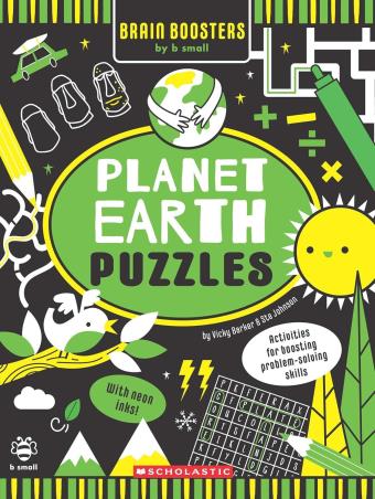 Book cover number 1 for Brain Boosters Planet Earth Puzzles written by Vicky Barker published by B Small Publishing