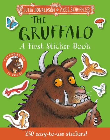 Book cover number 1 for The Gruffalo : A First Sticker Book written by Julia Donaldson, Axel Scheffler published by Macmillan Education
