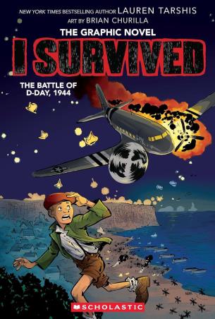 Book cover number 1 for I Survived 9 - The Battle Of D-Day, 1944 written by Lauren Tarshis published by Scholastic