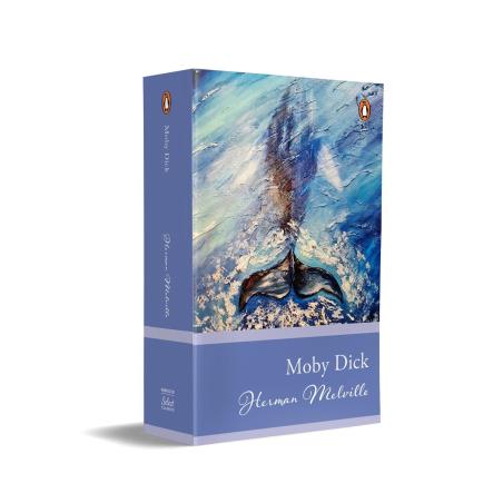 Book cover number 1 for Moby Dick written by Herman Melville published by Penguin Modern Classics