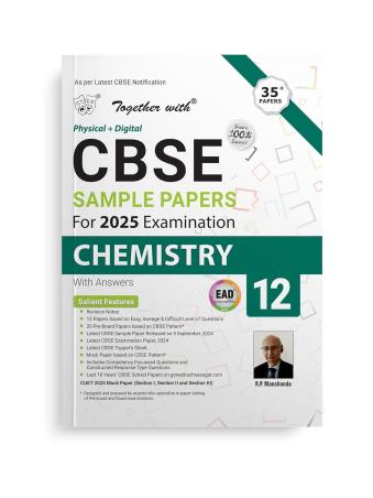 Book cover number 1 for Together With CBSE Sample Papers Chemistry Class 12 (For 2025 Examination) written by R. P. Manchanda published by Rachna Sagar Pvt. Ltd.