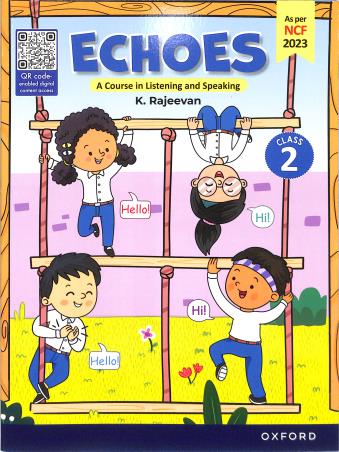 Book cover number 1 for Echoes Class 2 (NCF 2023) written by K. Rajeevan published by Oxford University Press