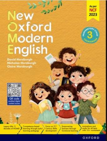 Book cover number 1 for New Oxford Modern English Coursebook Preparatory Stage Class 3 (NCF 2023) written by David Horsburgh, Claire Horsburgh, Nicholas Horsburgh published by Oxford University Press
