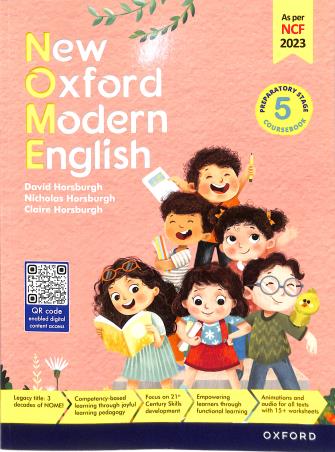 Book cover number 1 for New Oxford Modern English Coursebook Preparatory Stage Class 5 (NCF 2023) written by David Horsburgh, Claire Horsburgh, Nicholas Horsburgh published by Oxford University Press