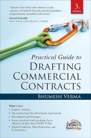 Book cover number 1 for Practical Guide To Drafting Commercial Contracts written by Bhumesh Verma published by Oak Bridge