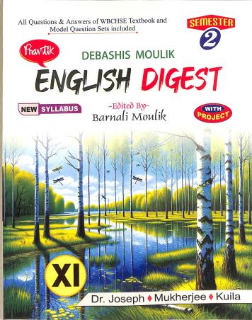 Book cover number 1 for Prantik English Digest 11 Semester 2 written by K. Joseph published by Prantik Prakashani