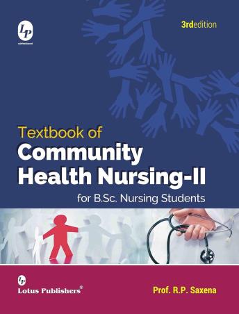 Book cover number 1 for Textbook Of Community Health Nursing-2 written by R. P. Saxena published by Lotus Publishers