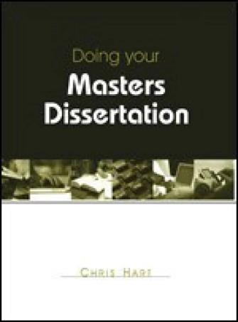 Book cover number 1 for Doing Your Masters Dissertation written by Chris Hart published by Sage Publications