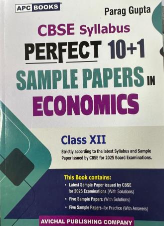 Book cover number 1 for APC Perfect 10+1 Sample Papers In Economics Class 12 CBSE (2025) written by Parag Gupta published by Avichal Publishing Company