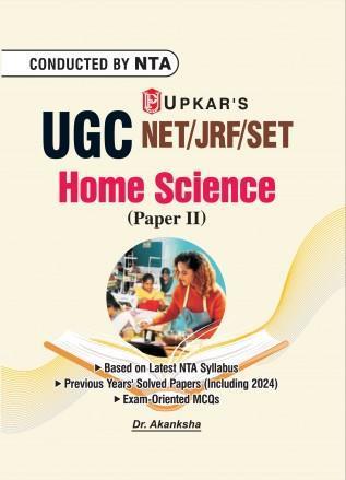 Book cover number 1 for UGC NET/JRF/SET Home Science (Paper 2) written by Akanksha published by Upkar Prakashan