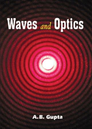 Book cover number 1 for Waves And Optics written by A. B. Gupta published by Books & Allied (P) Ltd.