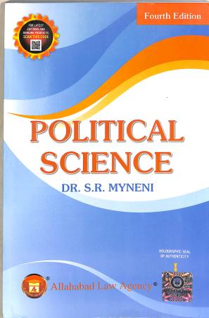 Book cover number 1 for Political Science written by S. R. Myneni published by Allahabad Law Agency