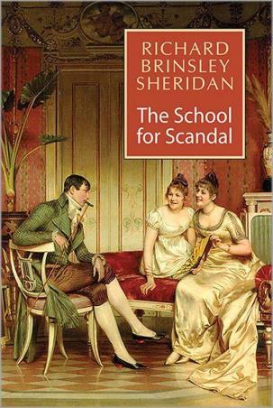 Book cover number 1 for The School For Scandal written by Richard Brinsley Sheridan published by Peacock Books