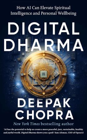 Book cover number 1 for Digital Dharma : How AI Can Elevate Spiritual Intelligence And Personal Wellbeing written by Deepak Chopra published by Rider