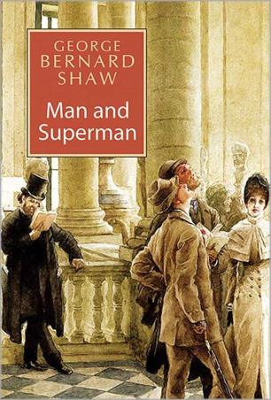 Book cover number 1 for Man And Superman written by George Bernard Shaw published by Peacock Books