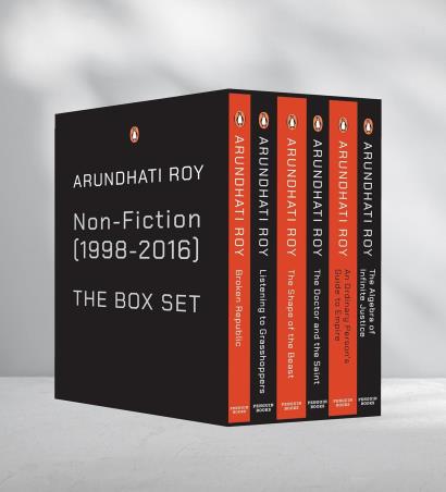 Book cover number 1 for Arundhati Roy Non-Fiction (1998-2016) The Box Set (Set Of 6 Books) written by Arundhati Roy published by Penguin Books