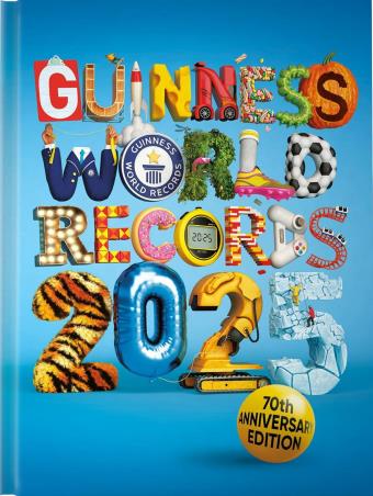 Book cover number 1 for Guinness World Records 2025 written by NA published by Guinness World Records Limited