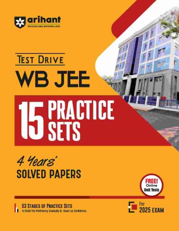 Book cover number 1 for Test Drive WB JEE 15 Practice Sets 4 Years' Solved Papers (For 2025 Exam) written by Vishal Kumar, Sailajananda Raychaudhuri, Lochan Chandra Gupta published by Arihant Prakashan