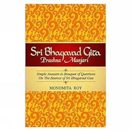 Book cover number 1 for Sri Bhagvad Gita Prashna Manjiri written by Monomita Roy published by Leadstart Publishing Pvt Ltd