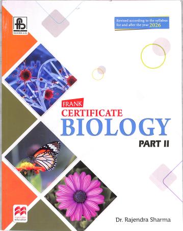 Book cover number 1 for Frank Certificate Biology Class 10 Part 2 (2026) written by Rajendra Sharma published by Frank Bros. & Co.