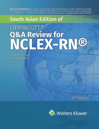Book cover number 1 for Lippincott Q & A Review For NCLEX-RN written by Diane M. Billings, Desiree Hensel published by Wolters Kluwer