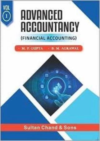 Book cover number 1 for Advanced Accountancy Vol.1 (Financial Accounting) written by B. M. Aggarwal, M. P. Gupta published by Sultan Chand & Sons