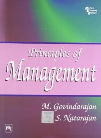 Book cover number 1 for Principles Of Management written by S. Natarajan, M. Govindarajan published by PHI Learning Private Limited