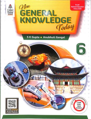 Book cover number 1 for New General Knowledge Today Class 6 (NEP 2020) written by S. K. Gupta, Anubhuti Gangal published by S. Chand Publishing