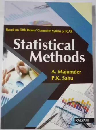 Book cover number 1 for Statistical Methods written by P. K. Sahu, A. Majumder published by Kalyani Publishers