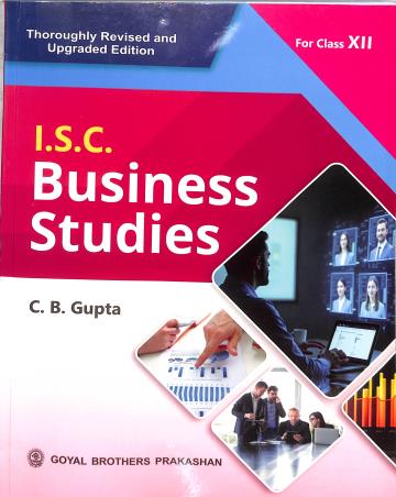 Book cover number 1 for ISC Business Studies Class 12 (2026) written by C. B. Gupta published by Goyal Brothers Prakashan