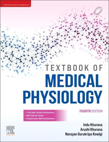 Book cover number 1 for Textbook Of Medical Physiology written by Indu Khurana, Arushi Khurana, Narayan Gurukripa Kowlgi published by Elsevier