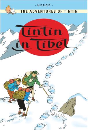 Book cover number 1 for Tintin In Tibet written by Herge published by Egmont