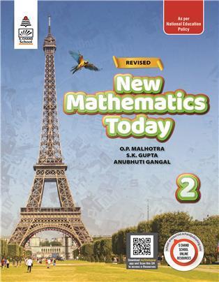 Book cover number 1 for Revised New Mathematics Today 2 (ICSE) NEP 2020 written by O. P. Malhotra, S. K. Gupta, Anubhuti Gangal published by S. Chand Publishing