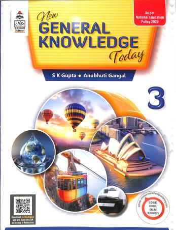 Book cover number 1 for New General Knowledge Today Class 3 (NEP 2020) written by S. K. Gupta, Anubhuti Gangal published by S. Chand Publishing