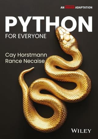 Book cover number 1 for Python For Everyone written by Cay S. Horstmann, Rance D. Necaise published by Wiley India Pvt. Ltd.