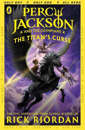 Book cover number 1 for Percy Jackson And The Olympians : The Titan's Curse written by Rick Riordan published by Puffin