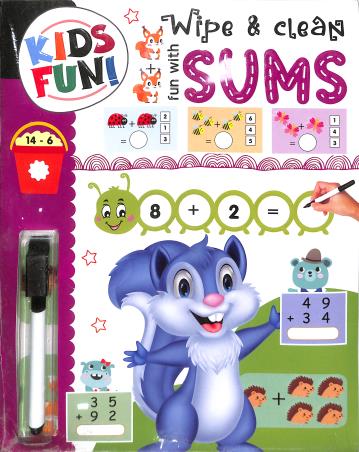 Book cover number 1 for Wipe & Clean Fun With Sums written by NA published by Brijbasi Art Press Ltd
