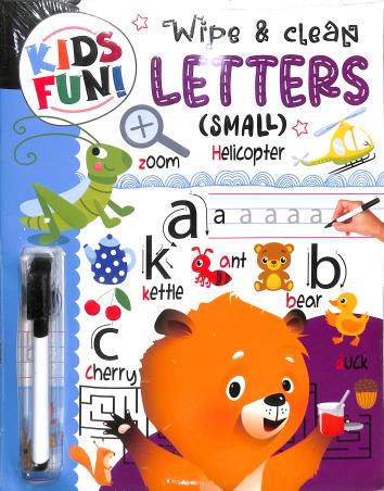 Book cover number 1 for Wipe & Clean Small Letters written by NA published by Brijbasi Art Press Ltd