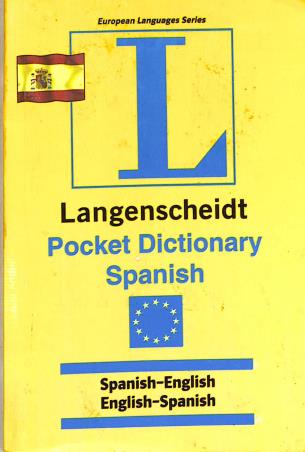 Book cover number 1 for Pocket Dictionary Spanish written by Langenscheidt published by Goyal Publishers & Distributors Pvt. Ltd.