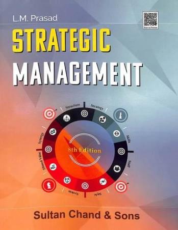 Book cover number 1 for Strategic management written by L. M. Prasad published by Sultan Chand & Sons
