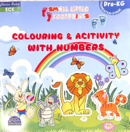 Book cover number 1 for Small Little Footprints Colouring & Activity With Numbers Pre-KG (Foundation Stage) written by NA published by Charles Baker Books Ltd.