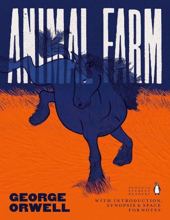 Book cover number 1 for Animal Farm written by George Orwell published by Penguin Books
