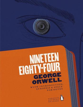 Book cover number 1 for Nineteen Eighty-four written by George Orwell published by Penguin Books